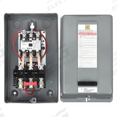 SQUARE D Definite Purpose Magnetic Motor Starter: Non-Reversing, 3 Poles - Enclosed Non-Reversing Starters with Thermal Overloads