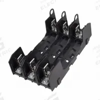 BUSSMANN Fuse Block: Open Block Design, 3 Pole, 600 V AC, Pressure Plate, Non-Indicating (MPN HM60030-3PR). Key specifications — attr233046: BUSSMANN.