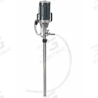 ACTION PUMP Electric Drum Pump: Pump with Hose, 1 1/2 hp HP, 115 V AC, 10 gpm, 316 Stainless Steel (MPN ACTHDV1.5KIT). Key specifications — Brand: ACTION PUMP; Suction Tube Material: 316 SS.