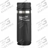 MILWAUKEE Insulated Mug: 18 oz Capacity, Black, Stainless Steel, 9 in Overall Ht, Bottle (MPN 48-22-8395B). Key specifications — Brand: MILWAUKEE.