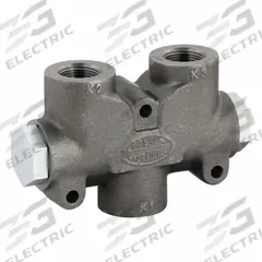 PARKER GRESEN Hydraulic Flow Divider: 3/4 in NPT, 20 gpm to 35 gpm, 1:1, Flow Divider, 3/4 in NPT (MPN PDC-75-50). Key specifications — attr1011886: 1:1; attr1011881: PARKER GRESEN.