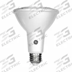 GE Compact LED Bulb: LED, PAR30L, Medium Screw (E26), 12 W Watt, 75 W Incandescent Watt Equivalency (MPN LED12DP30LRW930/25). Key specifications — Bulb Finish: Clear; Color Temperature: 3000K; Shatter-Resistant: No; Brand: GE; Voltage: 120V AC; Bulb Shape: PAR30L.