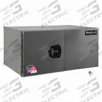 BUYERS PRODUCTS Underbody: Underbody Truck Box, Double Barn Doors Door, 24 in Overall Dp, Silver (MPN 1705350). Key specifications — Color: Silver; Brand: BUYERS PRODUCTS; Lock Type: Keyed.