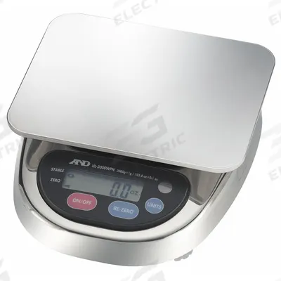 A&D WEIGHING Food Scale: 5 in Weighing Surface Dp, 5 in Weighing Surface Wd - Food Scales