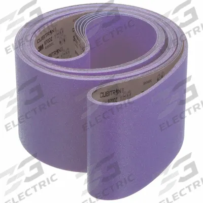 3M CUBITRON II Sanding Belt: 6 in W x 167 in L, Ceramic, 180 Grit, Y Wt Cloth Backing - Cool-Cutting Sanding Belts for All Woods