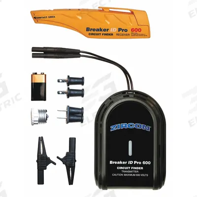 ZIRCON Circuit Breaker Finder: 80 to 600V AC, CAT III 600V, No Display, Std - Circuit Breaker Finders