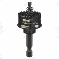 MILWAUKEE Hole Saw: 1 in Saw Dia., 8 Teeth per Inch, 1/8 in Max. Cutting Dp, Bi-Metal, Sheet Metal (MPN 49-56-9815). Key specifications — attr1098070: 8; attr1098087: MILWAUKEE.