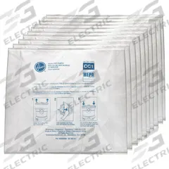 HOOVER COMMERCIAL Vacuum Bag: Hoover Commercial, CH32008, Dry, Paper, 3-Ply, HEPA, AH10363. Key specifications — Compatible Vacuum Brand: Hoover Commercial; Bag Pickup Type: Dry; Bag Material: Paper; Ply Count: 3-Ply; Brand: HOOVER COMMERCIAL; Compatible Vacuum Manufacturer Part Number: CH32008; Manufacturer Part Number: AH10363.