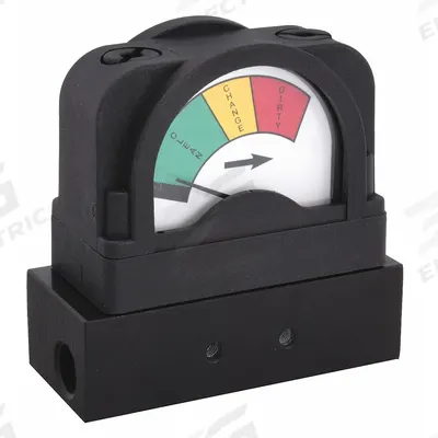 MIDWEST INSTRUMENT 3-Color Differential Pressure Indicator: 300 psig Max. Static Pressure - Differential Pressure Indicators