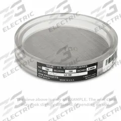 ADVANTECH Ultrasonic Test Sieve: Stainless Steel, 3 1/2 in Outside Dia, 5/8 in Ht (MPN L3-S60). Key specifications — Screen Material: Stainless Steel; Brand: ADVANTECH; Frame Material: Acrylic; Standards: ASTM E11; US Standard Screen Size: #60.