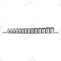 WESTWARD Socket Set: 3/8 in Drive, 14 Piece, 12-Point, Metric, 6 mm to 19 mm (MPN 53PN49). Key specifications — attr1224269: 3/8 in; attr1204685: Tether Ready; attr1204650: 6 mm to 19 mm; attr1204673: Socket Bits Not Included; attr1204688: WESTWARD; attr1206170: Standard Sockets.