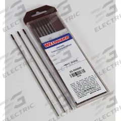 WESTWARD Tungsten Electrode: Zirconiated, 1/16 in x 7 in, Brown, EWZr-.03, 10 PK (MPN 31GH74). Key specifications — Brand: WESTWARD; Overall Length: 7 in; AWS Classification: EWZr-.03; Welding Current Designation: AC; Color: Brown.