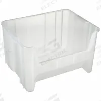 QUANTUM STORAGE SYSTEMS Bin: 15 1/4 in Overall Lg, 19 7/8 in x 12 1/2 in, Clear, Stacking Capable (MPN QGH700CL). Key specifications — Mobility: Stationary; Material: Plastic; Brand: QUANTUM STORAGE SYSTEMS; Stackable: Stacking Capable.