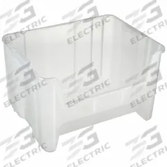 QUANTUM STORAGE SYSTEMS Bin: 15 1/4 in Overall Lg, 19 7/8 in x 12 1/2 in, Clear, Stacking Capable (MPN QGH700CL). Key specifications — Mobility: Stationary; Material: Plastic; Brand: QUANTUM STORAGE SYSTEMS; Stackable: Stacking Capable.