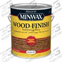 MINWAX Wood Stain: Wood Stain, Interior, Oil, 1 gal Container Size, Wood, Red Oak, Semi-Transparent (MPN 710830000). Key specifications — Brand: MINWAX; Transparency: Semi-Transparent; Use Location: Interior; Sub-Brand: Minwax; Color: Red Oak.