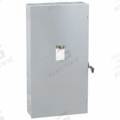 SQUARE D Safety Switch: Fusible, 400 A, Three Phase, 240V AC, Galvanized Steel - Fusible Safety Switches