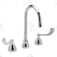 ZURN Gooseneck Kitchen/Bathroom Faucet: AquaSpec®, Brass, Widespread, Deck, 3 Mounting Holes, Chrome (MPN Z831B4-XL-FC). Key specifications — Series: AquaSpec®; Brand: ZURN.