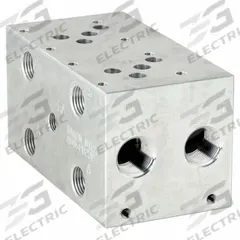DAMAN Manifold: 3,000 psi Max Pressure, D05 NFPA Size, Aluminum, 3.5 in Overall Ht, 13 in Overall Lg (MPN AD05P023P). Key specifications — Body Material: Aluminum; Brand: DAMAN; NFPA Size: D05; Port Connection Type: NPT.