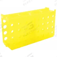 Tube Rack: 2 1/8 in Overall Wd, 3 3/4 in Overall Ht, 6 7/8 in Overall Lg, Polypropylene, Yellow (MPN HS29022E). Key specifications — Material: Polypropylene; Mounting Location: Benchtop; Color: Yellow; Product Type: Test Tube Rack; Total Holding Capacity: (32) 0.5 mL Tubes; Brand: HEATHROW SCIENTIFIC.