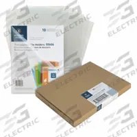 BUSINESS SOURCE File Jacket: Plastic, 11 in Ht, 8 1/2 in Wd, Clear, 5 PK (MPN BSN00606BX). Key specifications — Brand: BUSINESS SOURCE; Material: Plastic; Color: Clear.