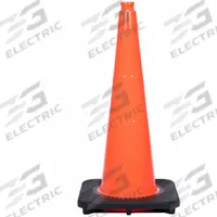 Traffic Cone: MUTCD/NCHRP-350, 28 in Cone Ht, Orange, Non-Reflective, PVC, Blank, 7 lb Base Wt (MPN RS70032S). Key specifications — Base Color: Black; Brand: APPROVED VENDOR; Cone Material: PVC; Legend: Blank; Includes: Grip Top.