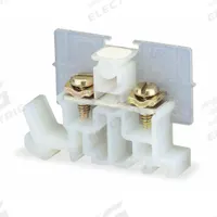 SQUARE D Terminal Block: DIN Rail Mounting Type, Screw Clamp Wire Termination, 2 Wire Terminals (MPN 9080GP6). Key specifications — Brand: SQUARE D; For Minimum Wire Size: 18 AWG.