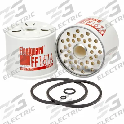 FLEETGUARD Fuel Filter: Cartridge, 2 13/16 in Overall Lg, 3 5/16 in Outside Dia - Cartridge Fuel Filters