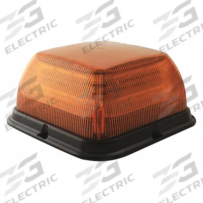 ECCO Beacon Light: Flashing Beacon, Amber, 6 1/2 in Overall Wd, 3 5/16 in Overall Ht - Vehicle Flashing Beacons