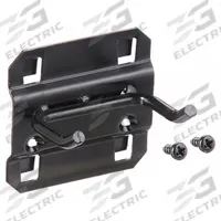 APPROVED VENDOR Double Rod Pegboard Hook: 1 1/2 in x 2 1/4 in, Screw-In, Surface, Black (MPN 5TPK7). Key specifications — Mounting Type: Surface; Color: Black; Accessory Type: 30-Degree Double Rod Hook; Locking System: Screw-In; Brand: APPROVED VENDOR.