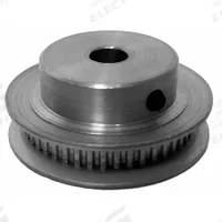 DAYTON Timing Pulley: Modified Curvilinear, Fixed, For GT Timing Belt Section, For 3 mm Belt Wd (MPN 50-2P03M6FA6). Key specifications — Brand: DAYTON; Finish: Clear Anodized; For Belt Series: Powerhouse®.