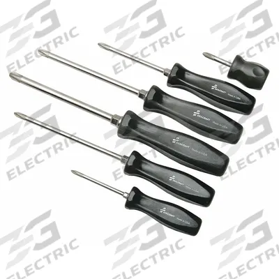 ABILITY ONE Integrated Hex Bolster Screwdriver Set: 1-10 Pieces, 6 Pieces, Phillips Tip - General Purpose Screwdriver Sets