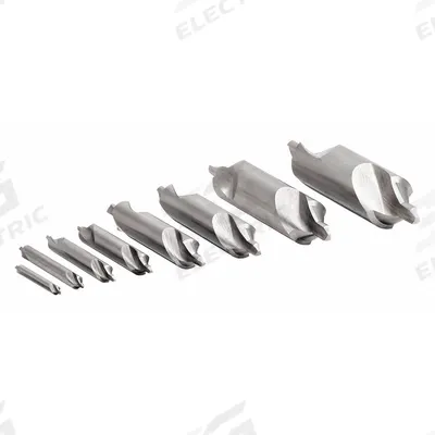 CHICAGO-LATROBE Center Drill Set: Bell-Tip, 8 Pc, 120° - Bell-Tip Center Drill Sets