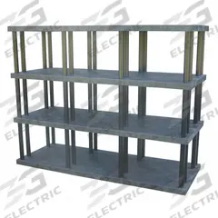 STRUCTURAL PLASTICS Plastic Shelving: 96 in x 36 in, 75 in Overall Ht, 4 Shelves (MPN ST9636x4). Key specifications — Resistance Properties: Corrosion-Resistant; Frame Material: Plastic; Shelving Material: High Density Polyethylene; Brand: STRUCTURAL PLASTICS.