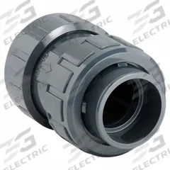ASAHI Ball Check Valve: Ball, Inline Valve Body, PVC, 2 in Pipe Size, True Union Socket, Std, EPDM (MPN 1210020). Key specifications — Brand: ASAHI.
