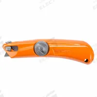 PACIFIC HANDY CUTTER, INC Safety Knife: 6 in Overall Lg, Plain, 1 1/2 in Overall Wd, Metal (MPN RZ3). Key specifications — attr307884: Quick-Change; attr307885: Steel Blunt Tip; attr307882: High-Visibility Orange; attr307878: Plain; attr307881: Metal; attr324892: PACIFIC HANDY CUTTER, INC.