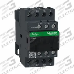 SCHNEIDER IEC Magnetic Contactor: Non-Reversing, 4 Poles, 2NO/2NC Contacts, 40 A, 110V AC Coil (MPN LC1D258F7). Key specifications — Brand: SCHNEIDER; Integrated Surge Suppression: No.