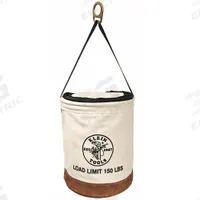 KLEIN TOOLS Bucket Bag: 22 in H, Off-White, Canvas, 1 Pockets, Zipper, Single Handle With Snap Hook (MPN 5104CLR22). Key specifications — attr1118525: KLEIN TOOLS; attr1125037: Off-White; attr1118507: Single Handle With Snap Hook; attr1125041: Canvas; attr1203718: Yes.
