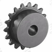TSUBAKI Sprocket: One-Sided Hub, For Single Strands, 35, 18 Teeth, 2.16 in Pitch Dia, Steel (MPN 35B18). Key specifications — Brand: TSUBAKI.