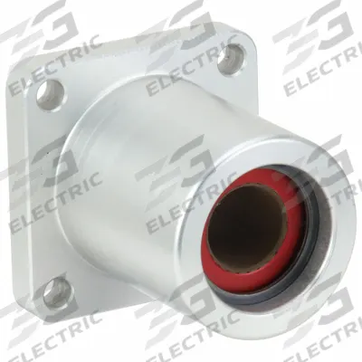 PBC LINEAR Mounted Linear Bearing: Single, Self-Aligning, 1/2 in Inside Dia - Self-Aligning Flanged Linear Plain Bearings
