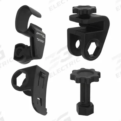 NIGHTSTICK Flashlight Mount: Glass-Filled Nylon Polymer, Black - Helmet & Head Mounts