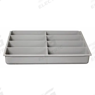 DURHAM MFG Compartment Drawer Insert: 13 3/8 in x 9 1/4 in x 2 in, 6 25/64 in x 2 13/64 in - Inserts for Small Compartmented Boxes