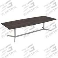 BUSH BUSINESS FURNITURE Conference Table: Boat, Laminate/Wood, Ash Gray, 119 in Overall Lg, Ash Gray (MPN 99TBM120SGSVK). Key specifications — attr987891: Traditional Leg; attr987894: Laminate; attr987867: Wood; attr987857: BUSH BUSINESS FURNITURE; attr987872: Laminate.