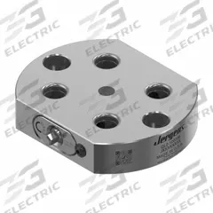 JERGENS Receiver Base: Quick-Loc, Round, Alloy Steel, 130 mm W x 104 mm L x 27 mm H, 2.09 kg Wt (MPN QL2-100306). Key specifications — Product Type: Receiver Base; Brand: JERGENS; Compatible Pull Stud Part Number: QL-200800.