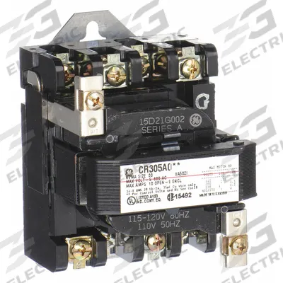 GE Magnetic Contactor: Non-Reversing, 3 Poles, NEMA Size 00, 9 A - Non-Reversing NEMA Contactors