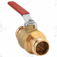 VIEGA PROPRESS Manual Two-Way Ball Valve: 1 1/2 in, Brass/Bronze, Straight, Press x Press, Full Port (MPN 24020). Key specifications — Brand: VIEGA PROPRESS; Handle: Lever.