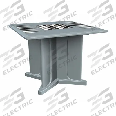 CORTECH Table: 29 in Overall Ht, 42 in Overall Wd, 42 in Overall Dp, Game Top Included - Square X-Base Tables