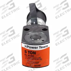 POWER TEAM Standard Hydraulic Rams: Single Acting, 5 ton Nominal Capacity, 1 in Nominal Stroke Lg (MPN RLS50). Key specifications — attr98927: POWER TEAM.