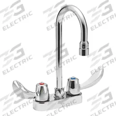 DELTA Gooseneck Kitchen/Bathroom Faucet: Delta Commercial, Cast Brass, Polished Chrome Finish (MPN 27C4842). Key specifications — Brand: DELTA; Series: Delta Commercial.