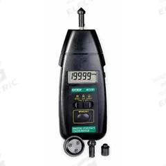 EXTECH Tachometer: +/-0.05% RPM Accuracy, 0.1 RPM, 20,000 RPM Max Contact RPM, Available Separately (MPN 461891). Key specifications — Includes: Cone Tip; Brand: EXTECH; Digital Display Screen Type: LCD; RPM Accuracy: +/-0.05%; RPM Resolution: 0.1 RPM; Calibration Certificate: Not Included.
