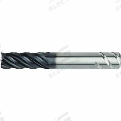 WIDIA HANITA: Carbide, AlTiN Coated, 5 Flute, 5/8" Mill Dia, 1-5/8" LOC - Fast-Cutting Carbide Corner-Radius End Mills for Stainless Steel & Super Alloys